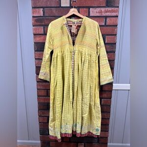 Injuri Yellow Long Sleeve  Dress